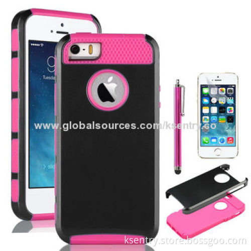 Factory Supply Best Selling 2-in-1 TPU+PC Soft Hard Case for iPhone
